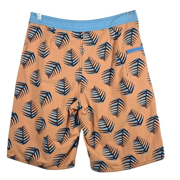 Patagonia Wavefarer Board Short Youth 16 Swim Trunks Outdoor Palm Print 10" READ - Picture 6 of 12